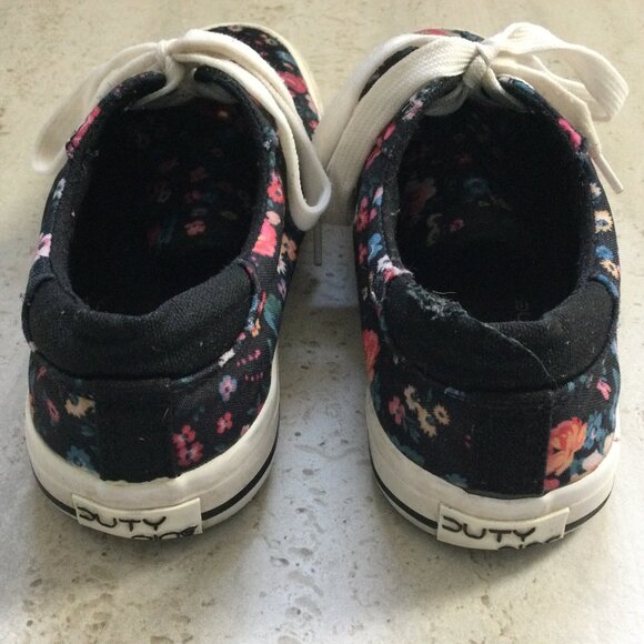 Duty Nine Floral Lace-Up Shoes for Girls - Size 4 - Picture 5 of 6